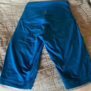 Lululemon bright blue shorts